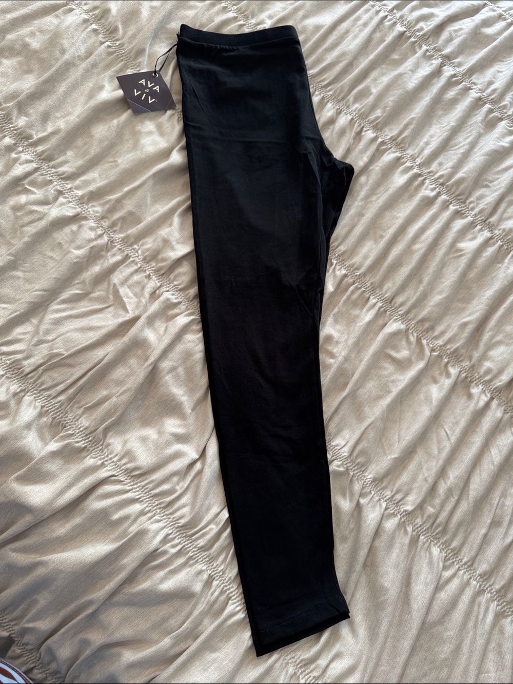 Ava & Viv Black High-Rise Stretch Leggings - Picture 2 of 10